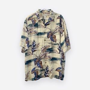 Men's Boca Classics 100% Silk Short Sleeve Island Wear Hawaiian Shirt size XL